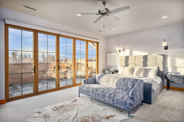 Dormitorio principal en el Summit Loft.