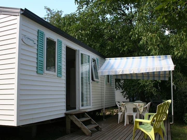 Mobil Home Pour 8 Avec Terrasse à Payrac - Rocamadour
