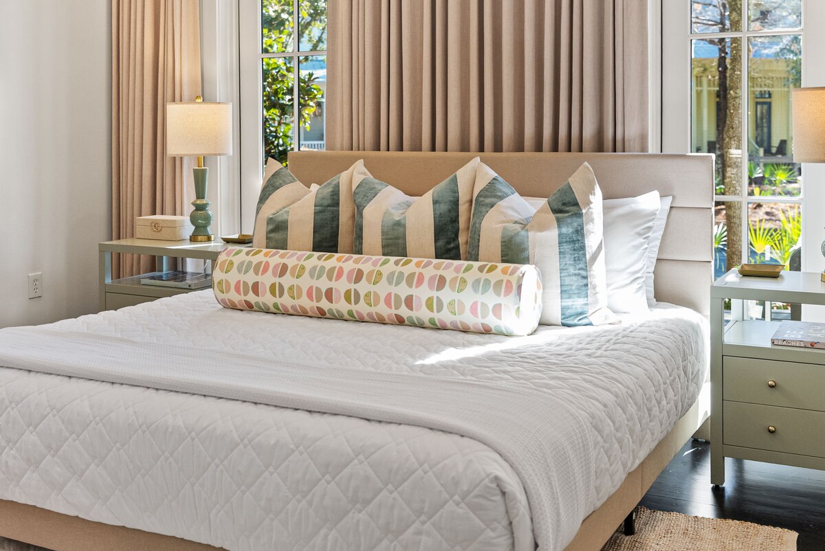 Bedroom #1 features a king bed, smart tv and ensuite.