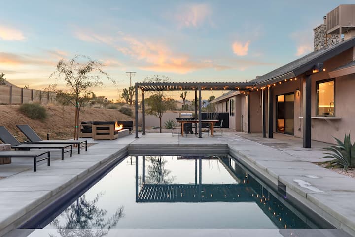 Zendo House • Wabi Sabi Home, Saltwater Pool, Spa - Joshua Tree, CA