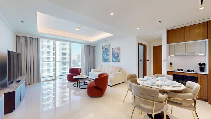 Classy 1 Bedroom Lyacht Views L Private Beach - ドバイ
