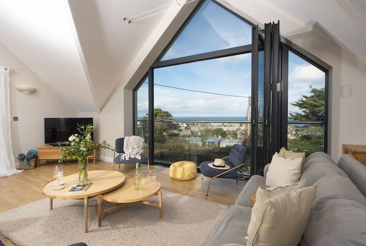 St Ives Sea Views - Free Parking & Wifi - Pet - Saint Ives
