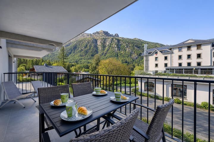 Argentière 2br: Balcony & Parking - Vallorcine