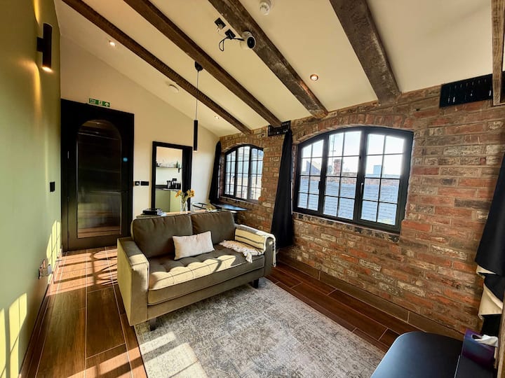 Modern Japandi Studio | Projector And Bathtub - New Street Station - Birmingham