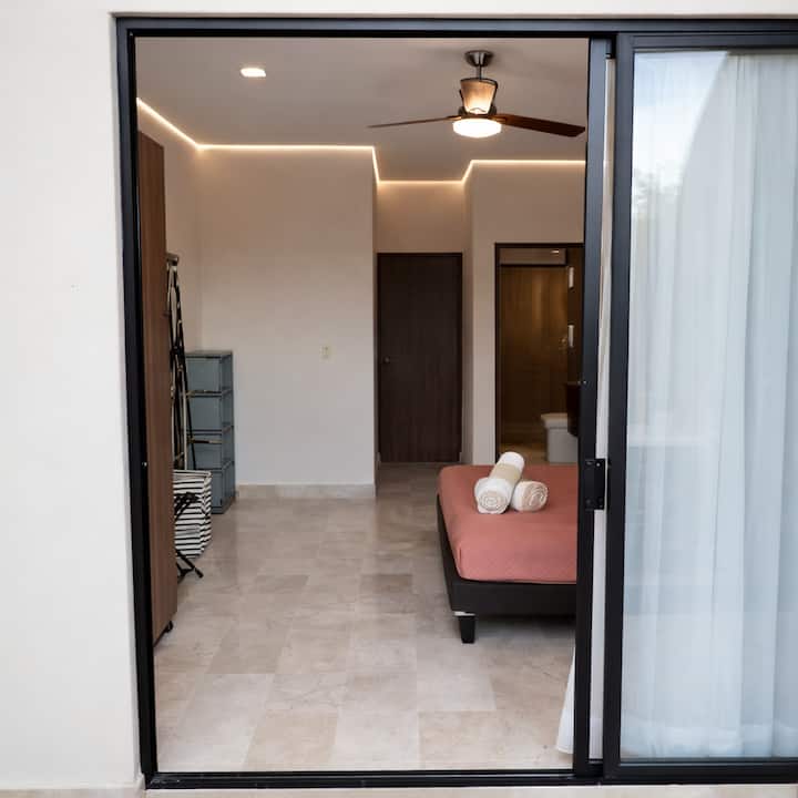 bathroom inside master bedroom 