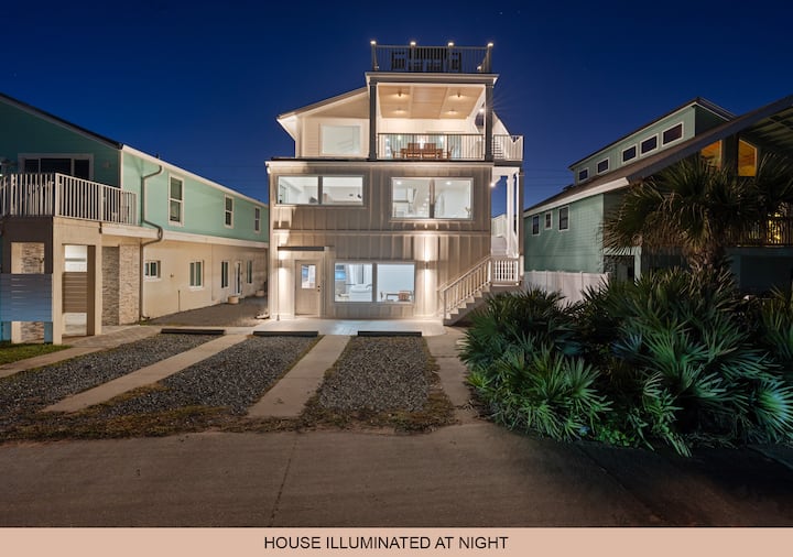 Oceanview House With Balcony, Rooftop/beach Deck - Flagler Beach, FL
