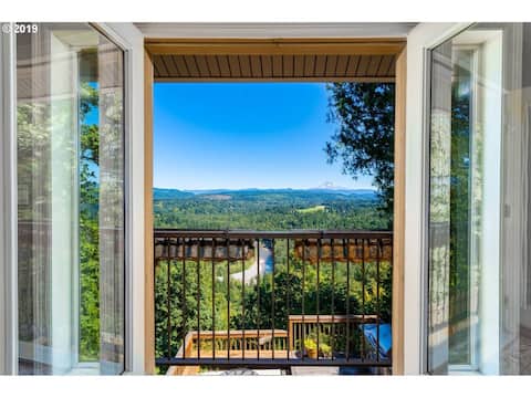 Scenic View Lodge | Hot Tub/Deck | Inspiring View