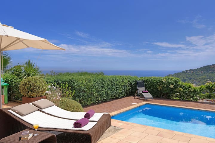 es raco – villa with sea views – begur-sa riera-co