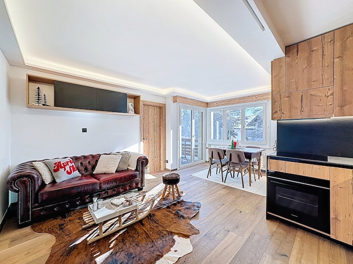 From Green To Slopes - Alpine Ski And Golf Condo - Crans-Montana