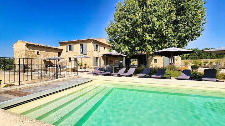 Bastide De Caractère Vue Dominante, Piscine Et Spa - Pertuis