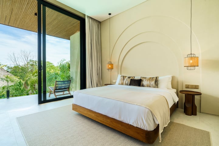 Dormitorio estándar 4 con vista en el balcón 