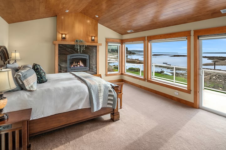 Ძირითადი საძინებელი ბუხრით