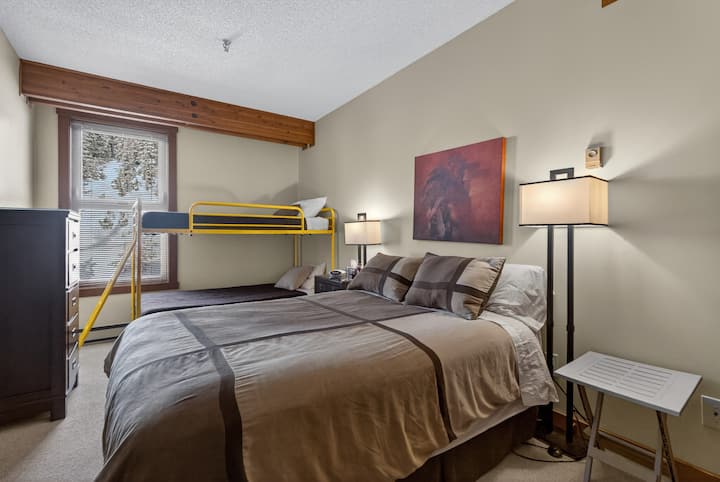 Master bedroom with bunk bed