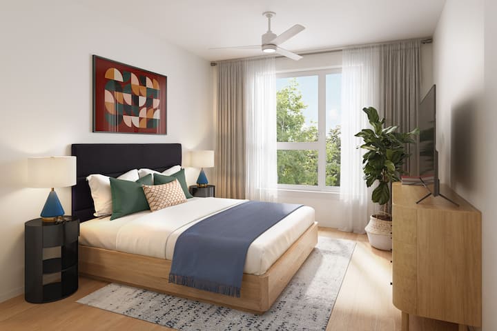 Spálňa 2 má manželskú posteľ.