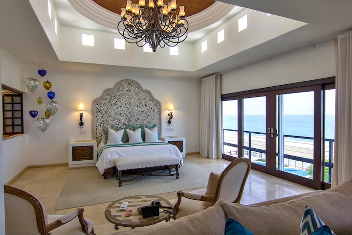 Bedroom suite with ocean views