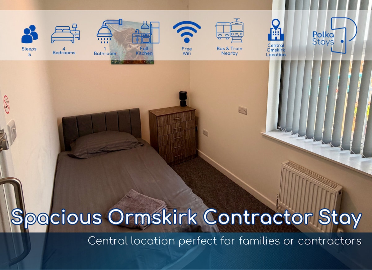 Spacious Ormskirk Contractor Stay by PolkaStays - Apartments for Rent ...