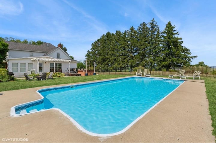 Heated Pool | Hot Tub | Large Home | Orchard Views - Lake Michigan Beach, MI