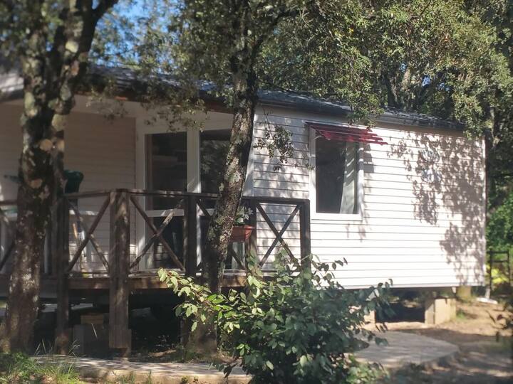 Mobil-home Pour 6 Pers Avec Terrasse - Lagorce