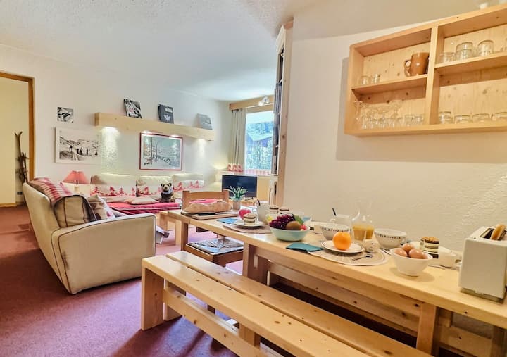 Agréable Appartement 3 Pièces 6 Personnes Avec Par - Bonneval-sur-Arc