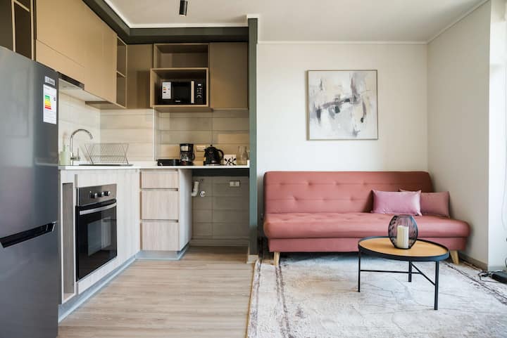 Chic 2br Apt In Nunoa With Balcony For 5 - Santiago de Chile