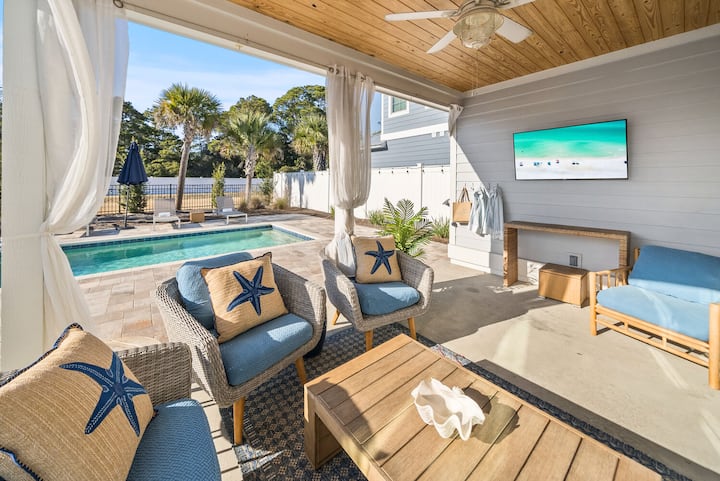 Chic Shack | 6bd | Heatable Pool | Pet Friendly - パナマ・シティ・ビーチ, FL