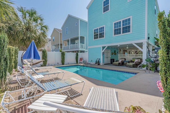 Steps To Beach, Private Pool, Sleeps 14 | Sea Gem - Surfside Beach, SC