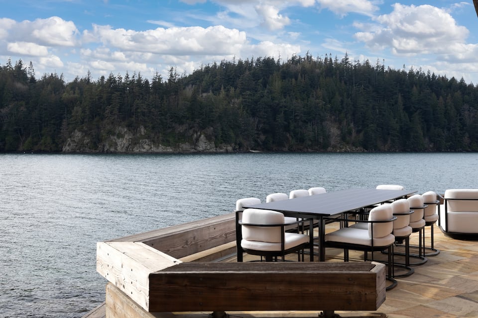 A stone-and-glass villa on Chuckanut Drive, Bellingham, Washington, United States, photo 4 of 10