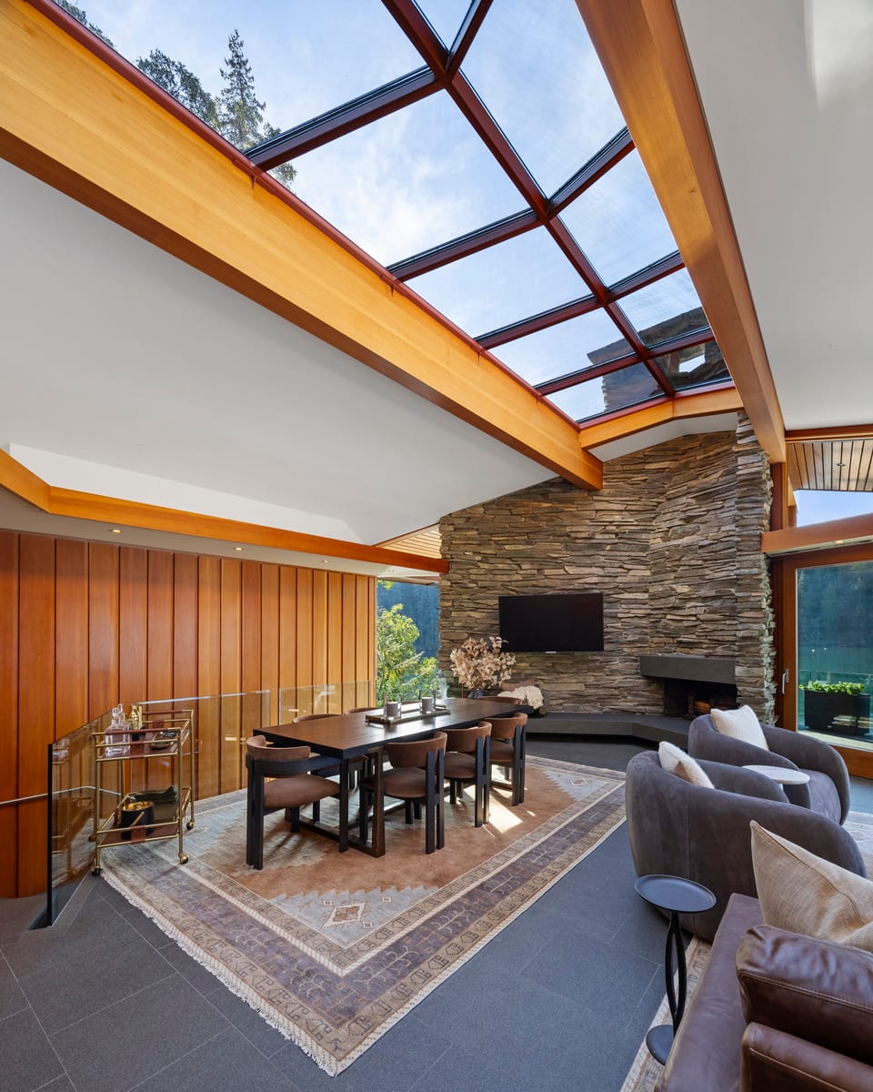 A stone-and-glass villa on Chuckanut Drive, Bellingham, Washington, United States, photo 8 of 10