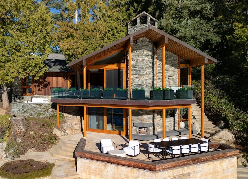 A stone-and-glass villa on Chuckanut Drive, Bellingham, Washington, United States, photo 3 of 10