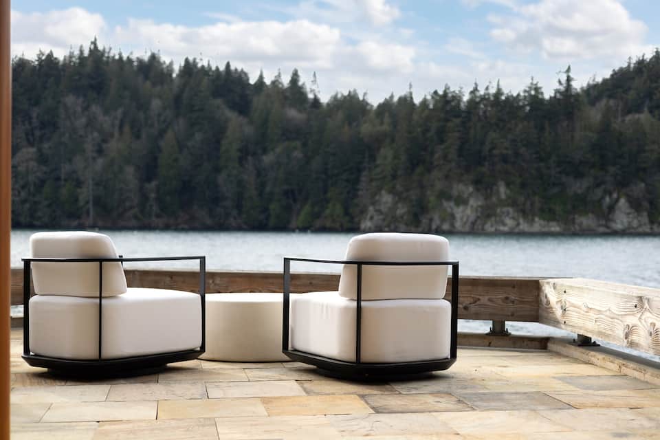 A stone-and-glass villa on Chuckanut Drive, Bellingham, Washington, United States, photo 7 of 10