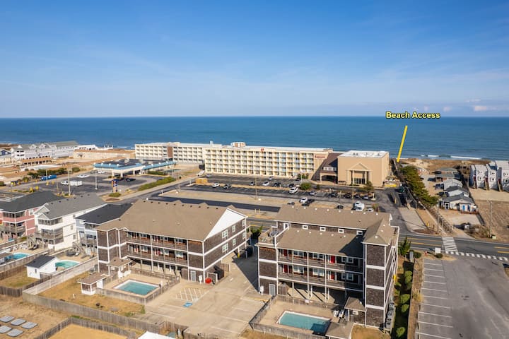Ohana: Semi-oceanfront Condo, Community Pool - Nags Head, NC