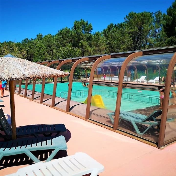 Zecamping 4* Mobil Home 35m² Piscine - Vielle-Saint-Girons