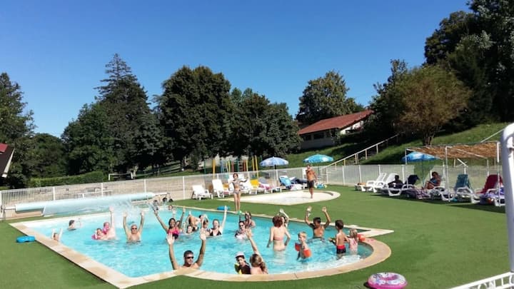 Zecamping 4* Mobil Home 36m² Piscine - Hauterives