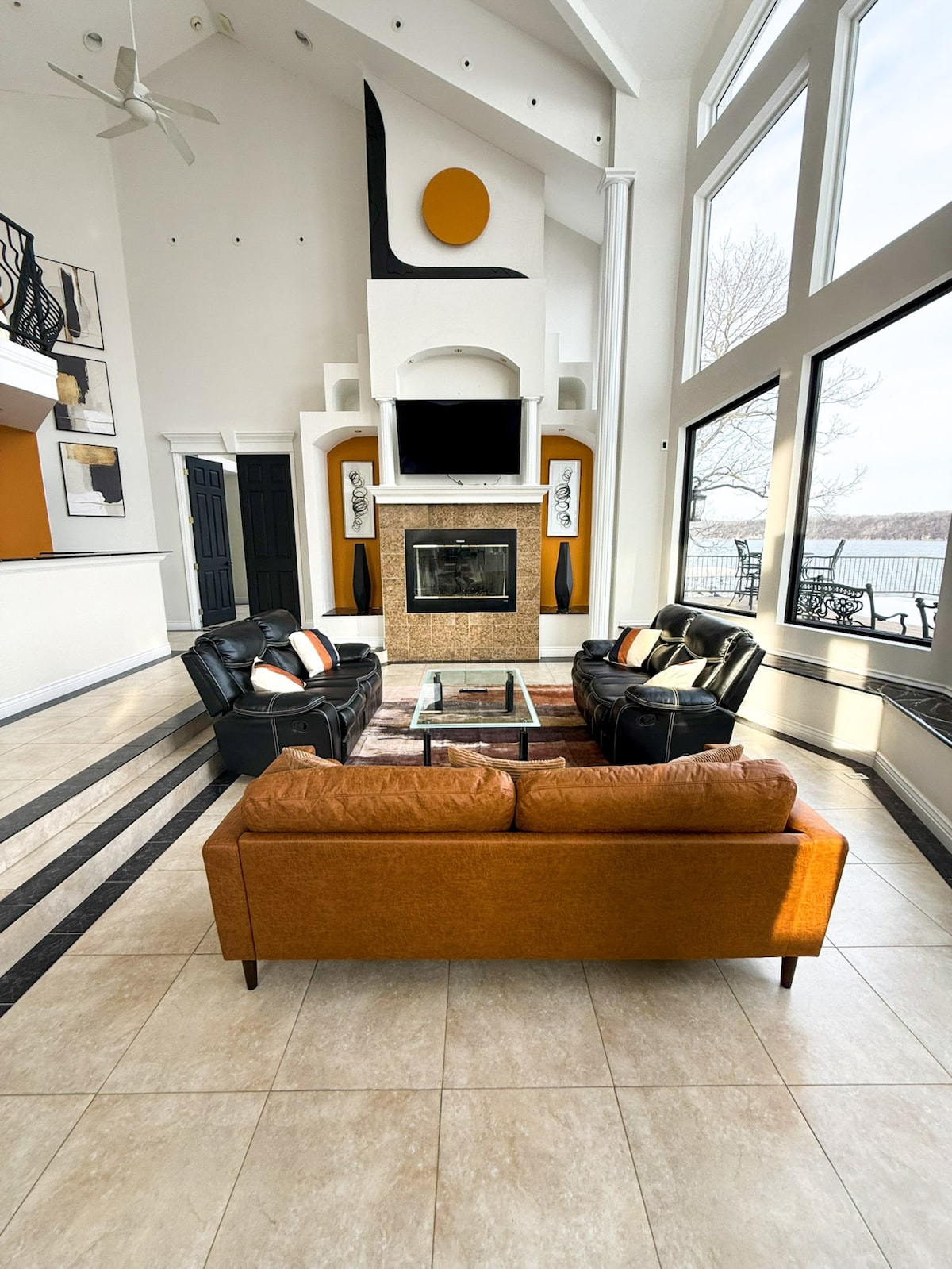 Lakefront Mansion | SwimSpa, Dock & Scenic Views photo 5