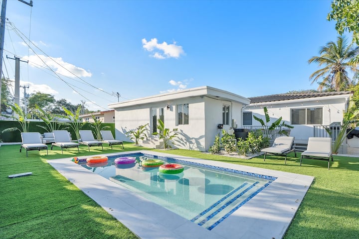 6br House With Pool In Heart Of Design District - 邁阿密