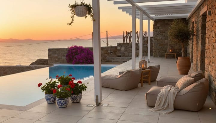 Signature Seaview Villa With Private Swimming Pool - Mykonos