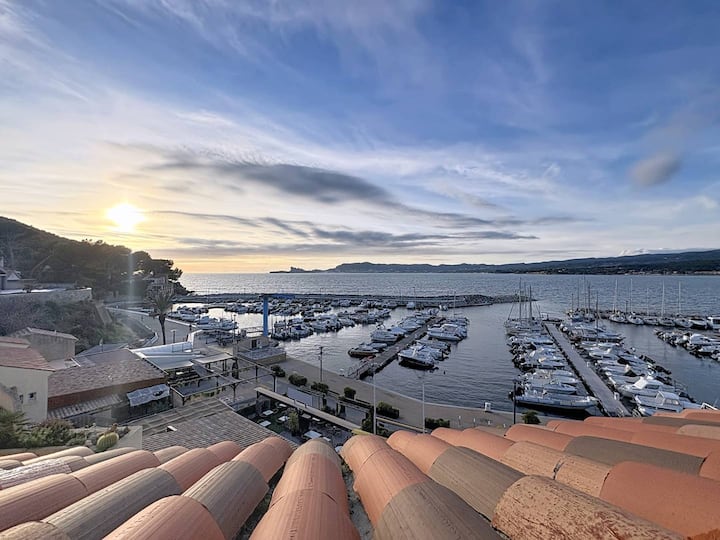 Charmant T3 Avec Terrasses Vue Mer - Idéal 4 Pers - Saint-Cyr-sur-Mer