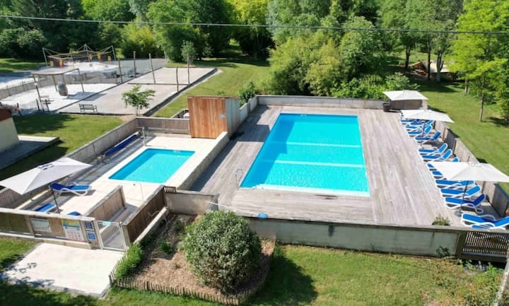 Zecamping 3* Mobil Home 39m² Piscine - Dordogne