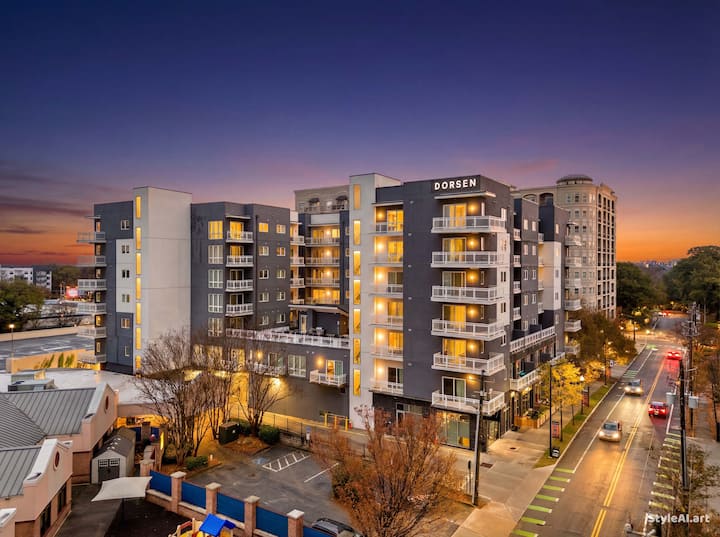 2b2b With Private Balcony Modern & Stylish - Atlanta, GA