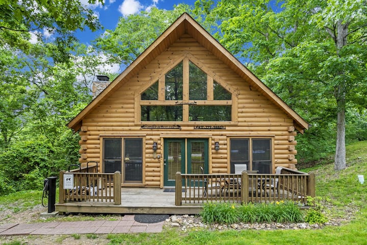 Log Cabin Near Big Cedar_New Slide&Games_Hot Tub - Cabins for Rent