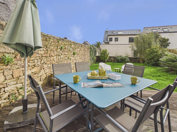 Maison Pour 6 Avec Jardin En Plein Centre - Beg Meil