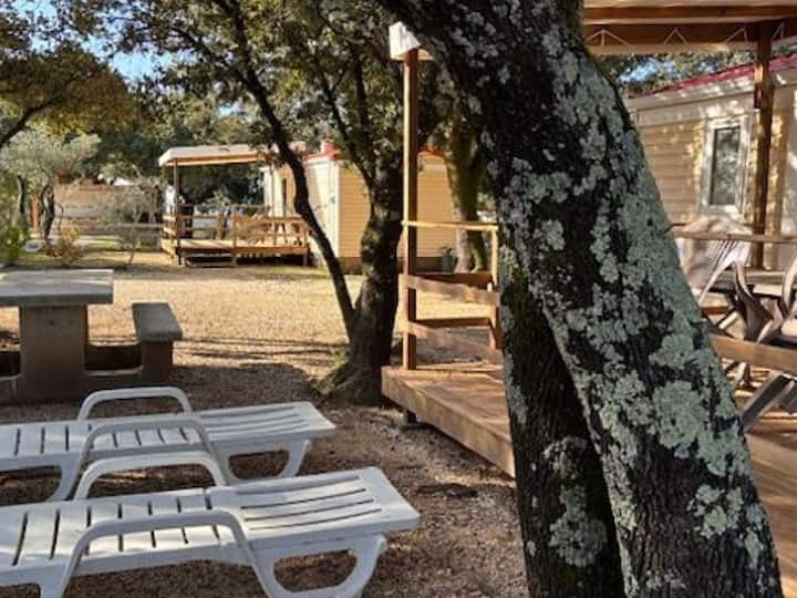 Mobile-home Spacieux, Terrasse - 5 Pers. - Allègre-les-Fumades