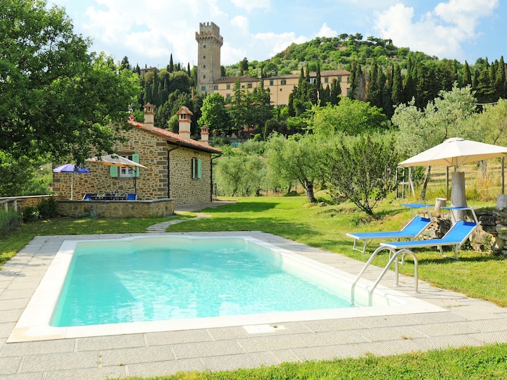 Alleinstehendes Ferienhaus Mit  W-lan, Privatem Pool, Klimaanlage, Tv, Innenhof, Haustiere Erlaubt - Cortona