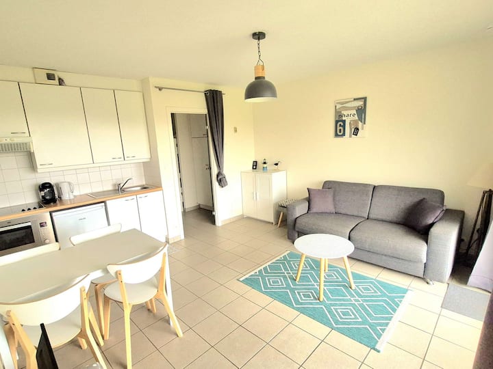 Studio Au Rez-de-chaussée Avec Terrasse Dégagée - Wimereux