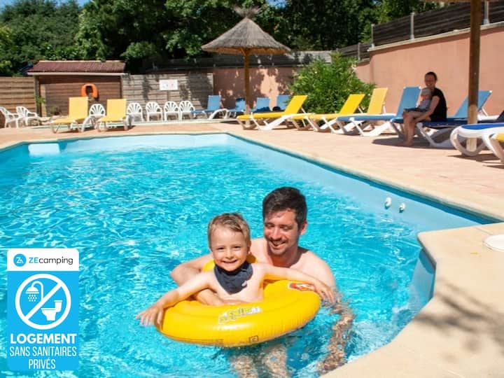 Zecamping 4* Bungalow 21m² Piscine - Rustrel