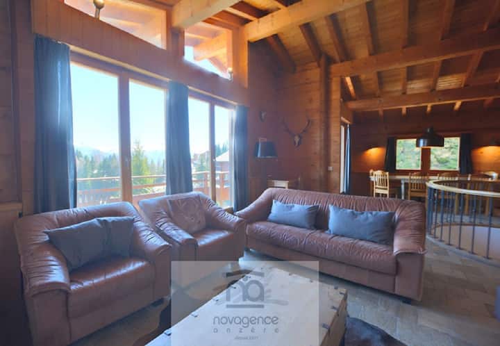 Chalet Zoé à Anzère Avec Vue Sur Les Alpes - Anzère