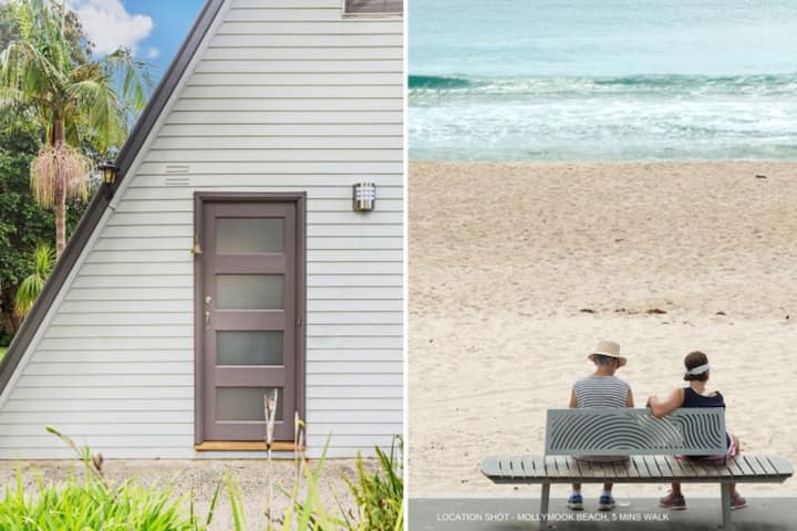 Beach Chalet - A-frame Mollymook Beach House - Ulladulla