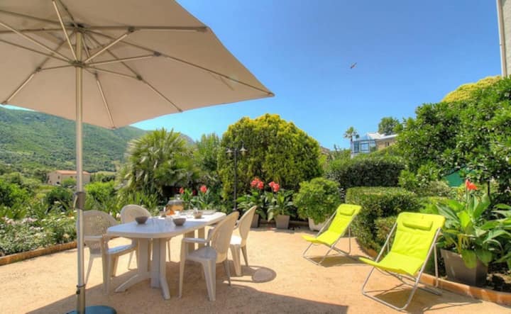 Maison De Charme Avec Terrasse Et Vue à Appietto - Département Corse-du-Sud
