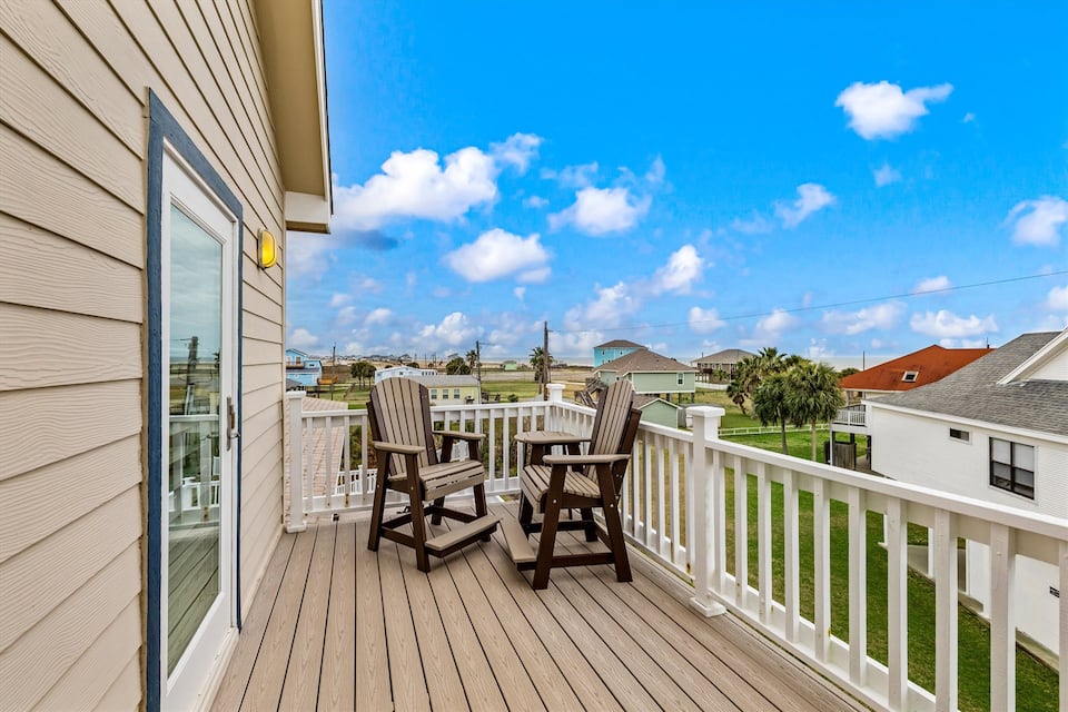 Ocean views from the deck
