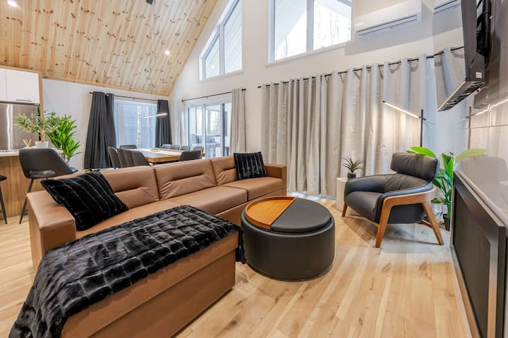 Entracte Spa Prive Vue Sur Le Boise Chalet Premium - Portneuf